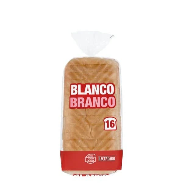Pan de molde blanco Hacendado - 0.46 kg - Imagen del producto en Findit