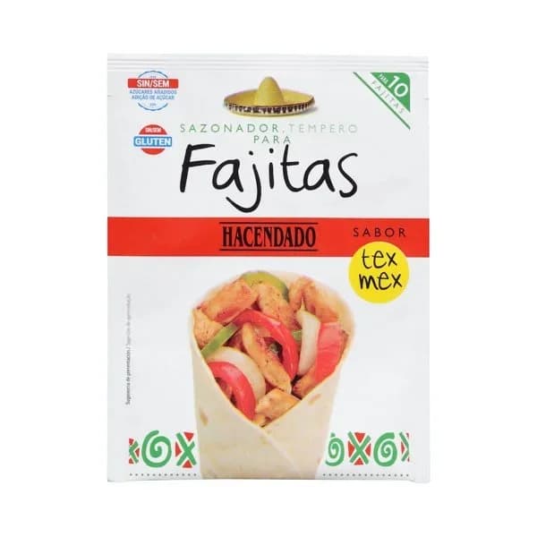 Sazonador para fajitas Hacendado sabor tex-mex - 0.02 kg - Imagen del producto en Findit