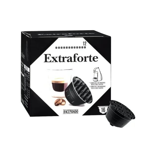 Café en cápsula extra forte Hacendado - 0.11 kg - Imagen del producto en Findit