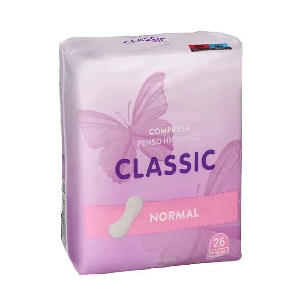 Compresa sin alas normal Deliplus Classic - 25.58 ud - Imagen del producto en Findit