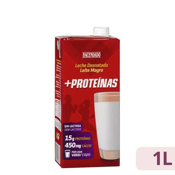 Leche +Proteínas desnatada Hacendado - 1 l - Imagen del producto en Findit