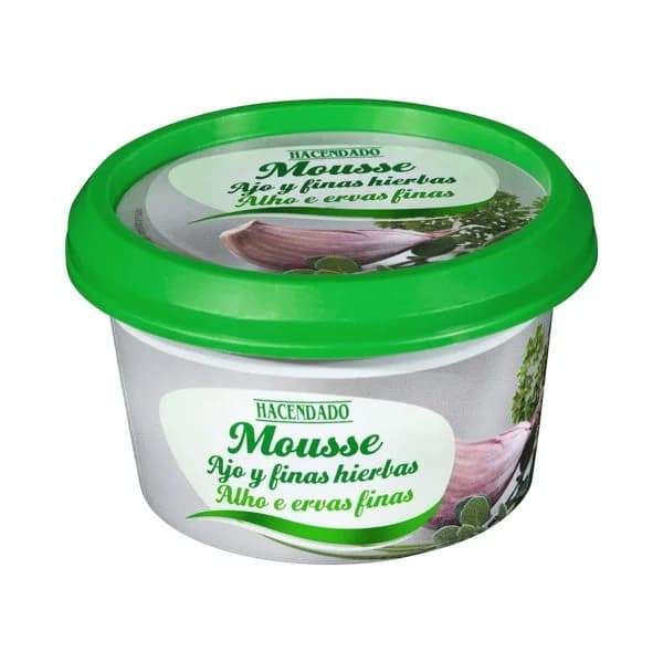 Mousse de queso de vaca con ajo y finas hierbas Hacendado - 0.15 kg - Imagen del producto en Findit