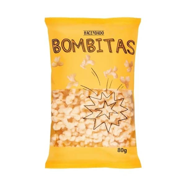 Bombitas de maíz sabor mantequilla Hacendado - 0.08 kg - Imagen del producto en Findit