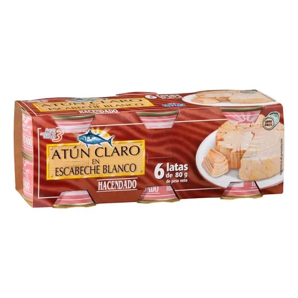 Atún claro en escabeche blanco Hacendado - 0.36 kg - Imagen del producto en Findit