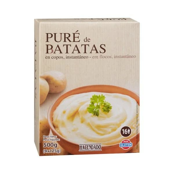 Puré de patatas Hacendado en copos - 0.5 kg - Imagen del producto en Findit