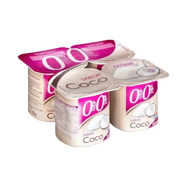Yogur sabor coco Hacendado 0% m.g 0% sin azúcares añadidos - 0.5 kg - Imagen del producto en Findit