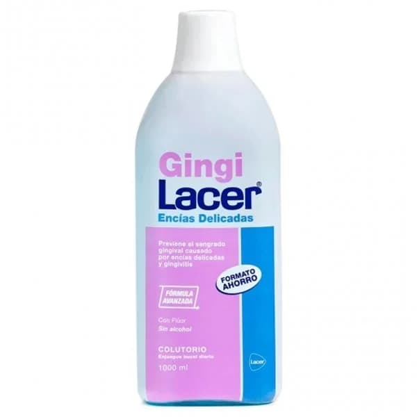 Colutorio de uso diario que previene el sangrado gingival causado por encías delicadas y gingivitis Gingilacer 1000 ml. - 1 l - Imagen del producto en Findit