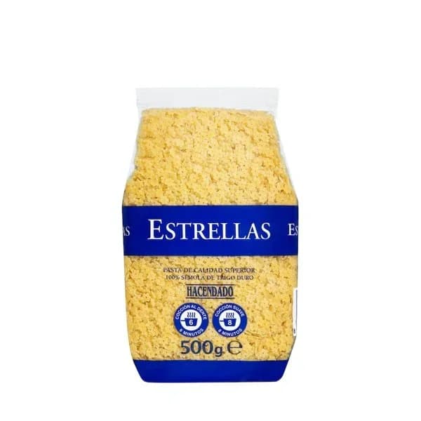 Pasta estrellas Hacendado - 0.5 kg - Imagen del producto en Findit