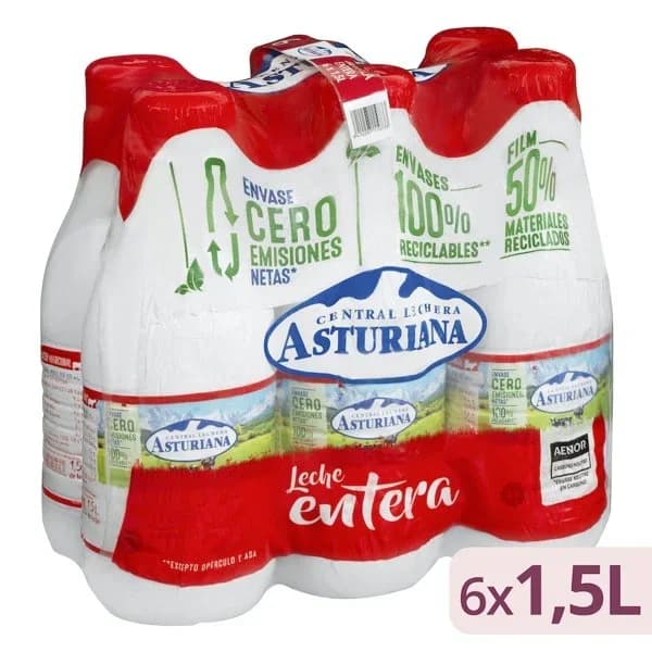 Leche entera Asturiana - 8.98 l - Imagen del producto en Findit