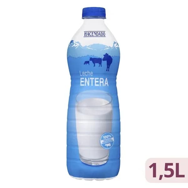 Leche entera Hacendado - 1.5 l - Imagen del producto en Findit