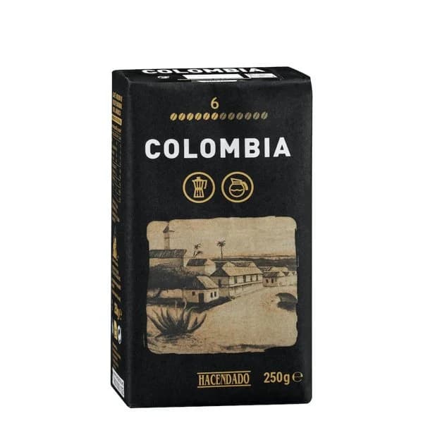 Café molido Colombia Hacendado - 0.25 kg - Imagen del producto en Findit