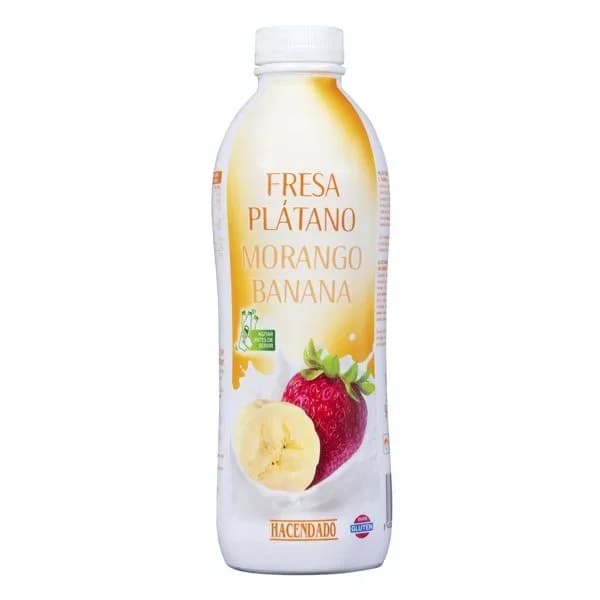 Bebida láctea de fresa y plátano Hacendado - 1 kg - Imagen del producto en Findit
