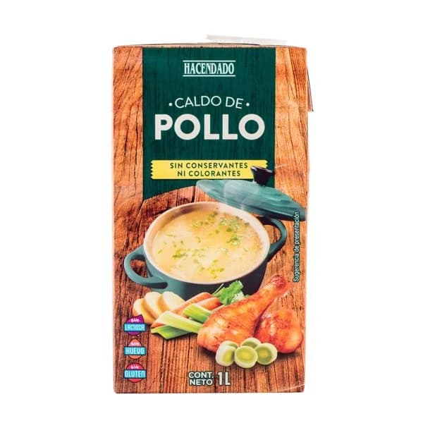 Caldo de pollo Hacendado - 1 l - Imagen del producto en Findit