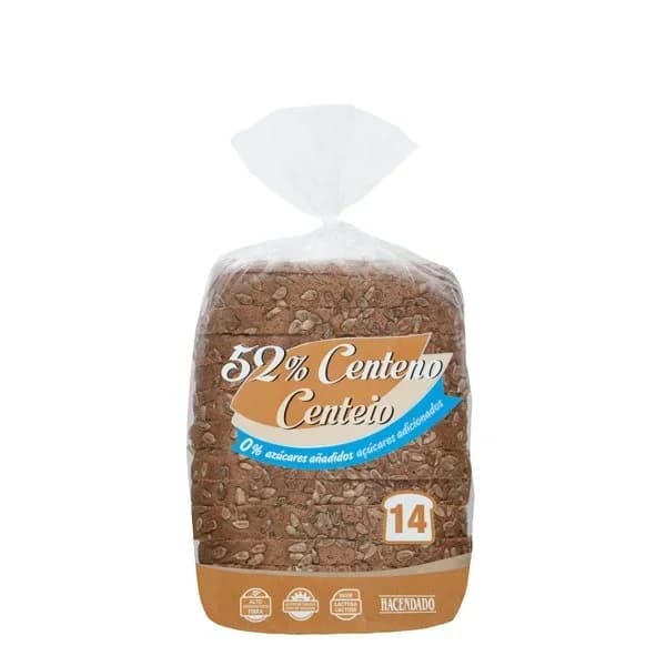 Pan de molde con 55% centeno Hacendado - 0.72 kg - Imagen del producto en Findit