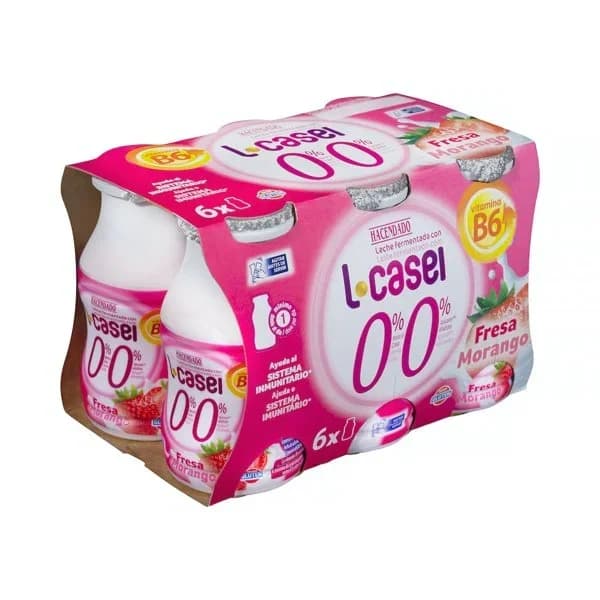 Bebida láctea de fresa L-casei 0% m.g 0% azúcares añadidos - 0.6 kg - Imagen del producto en Findit