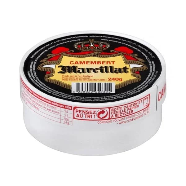 Queso camembert de vaca Marcillat - 0.24 kg - Imagen del producto en Findit
