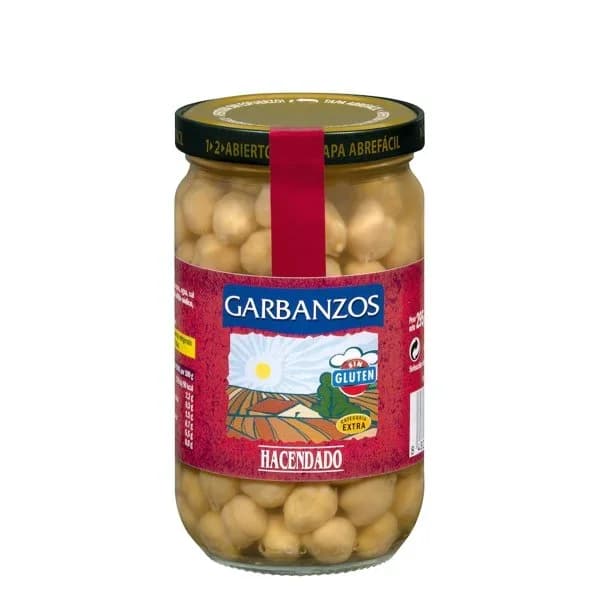Garbanzo cocido Hacendado - 0.21 kg - Imagen del producto en Findit