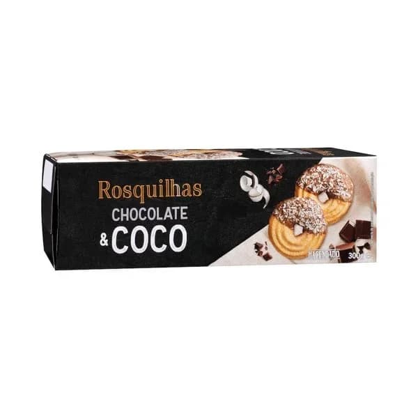 Rosquillas de chocolate con leche y coco Hacendado - 0.3 kg - Imagen del producto en Findit
