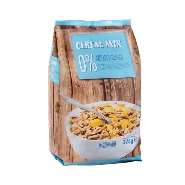 Cereales Cereal Mix Hacendado 0% azúcares añadidos - 0.37 kg - Imagen del producto en Findit