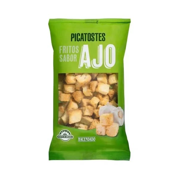 Picatostes fritos con ajo Hacendado - 0.1 kg - Imagen del producto en Findit