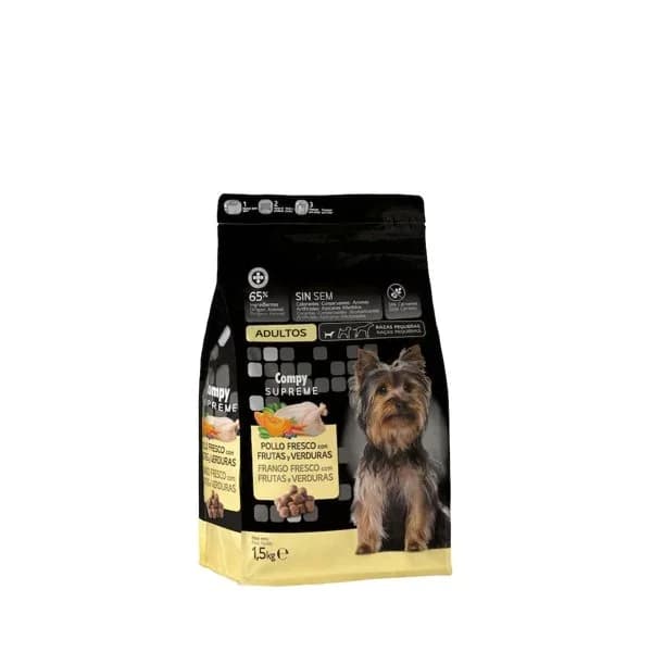 Comida perro adulto Supreme Compy pollo fresco con frutas y verduras - 1.5 kg - Imagen del producto en Findit