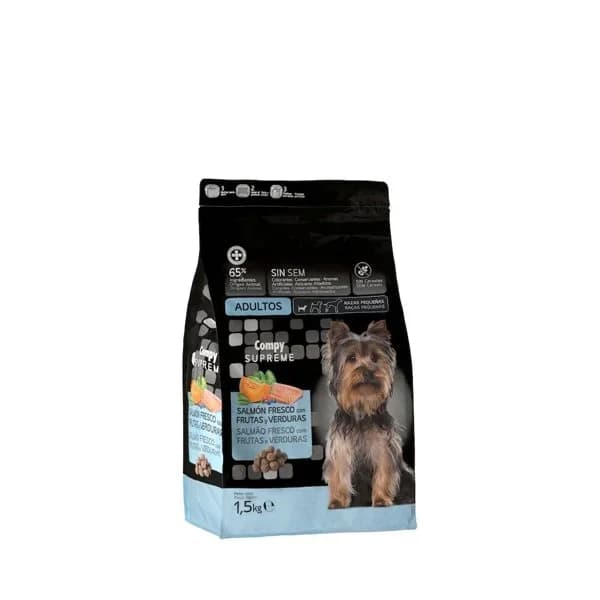 Comida perro adulto Supreme Compy salmón fresco con frutas y verduras - 1.5 kg - Imagen del producto en Findit