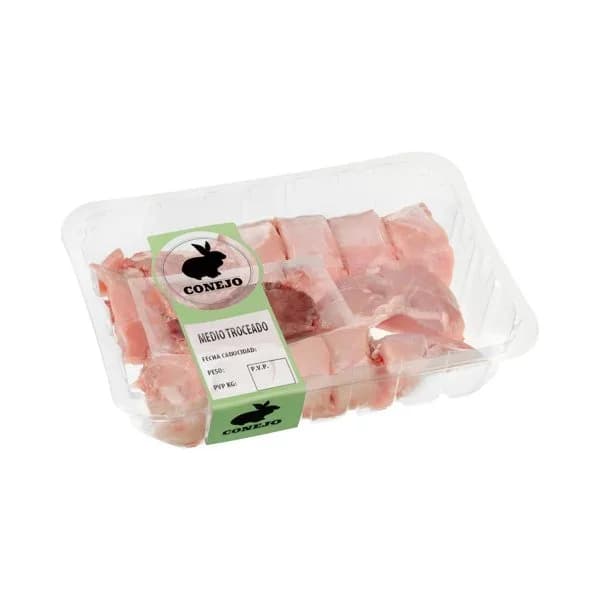 Medio conejo troceado - 0.6 kg - Imagen del producto en Findit