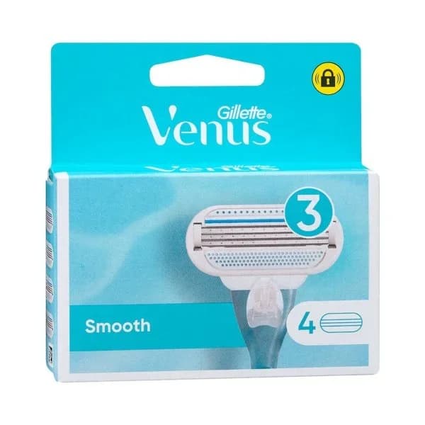 Recambios maquinilla depilación Gillette Venus Smooth 3 hojas - 4 ud - Imagen del producto en Findit
