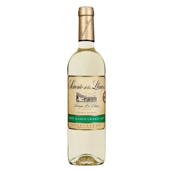 Vino blanco crianza D.O Valdepeñas Señorío de los Llanos - 1 ud - Imagen del producto en Findit