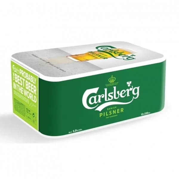 Cerveza Carlsberg pack de 12 latas de 33 cl. - 3.96 l - Imagen del producto en Findit