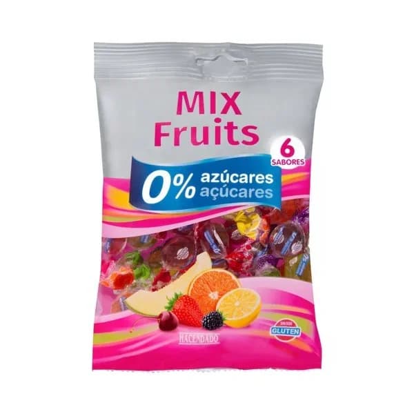 Caramelos Mix Fruits Hacendado 0% azúcares - 0.1 kg - Imagen del producto en Findit