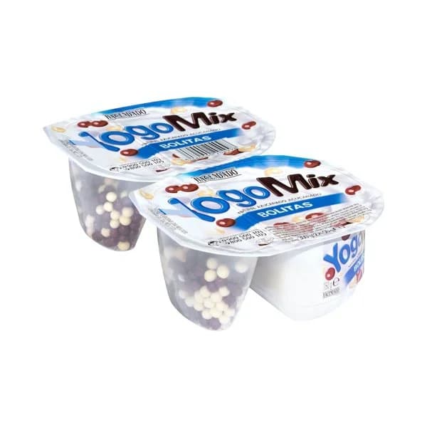 Yogur azucarado YogoMix Bolitas Hacendado con bolitas chocolateadas - 0.3 kg - Imagen del producto en Findit