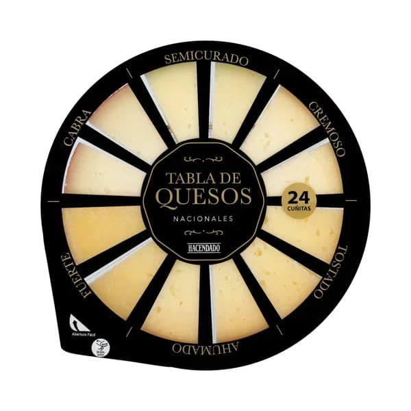 Tabla de quesos nacionales Hacendado - 0.24 kg - Imagen del producto en Findit