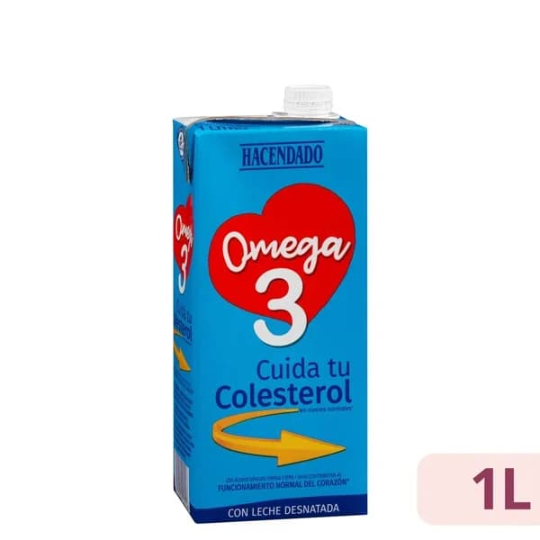 Bebida láctea desnatada omega 3 Hacendado - 1 l - Imagen del producto en Findit
