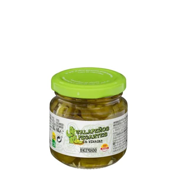 Jalapeños picantes en vinagre Hacendado - 0.06 kg - Imagen del producto en Findit