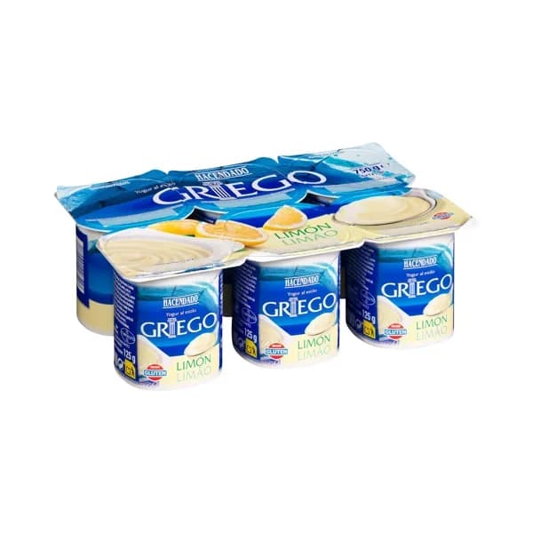 Yogur griego sabor limón Hacendado - 0.75 kg - Imagen del producto en Findit