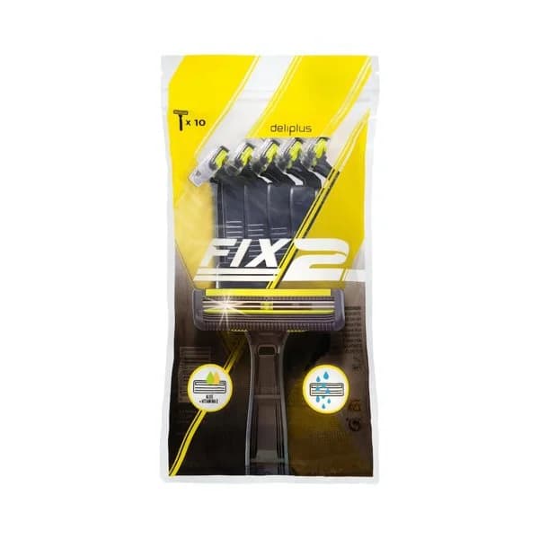 Maquinillas de afeitar desechables Deliplus Fix 2 hojas - 10 ud - Imagen del producto en Findit