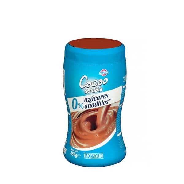 Cacao soluble 0% azúcares añadidos Hacendado - 0.45 kg - Imagen del producto en Findit