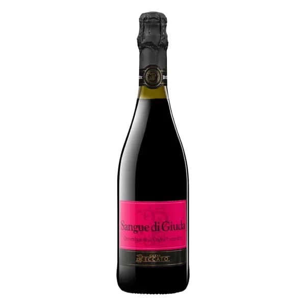 Vino tinto dulce de aguja Sangue di Giuda Cueva peccato frizzante - 0.75 l - Imagen del producto en Findit
