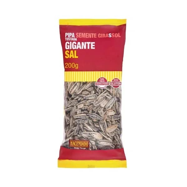 Pipas girasol tostadas Hacendado gigante con sal - 0.2 kg - Imagen del producto en Findit