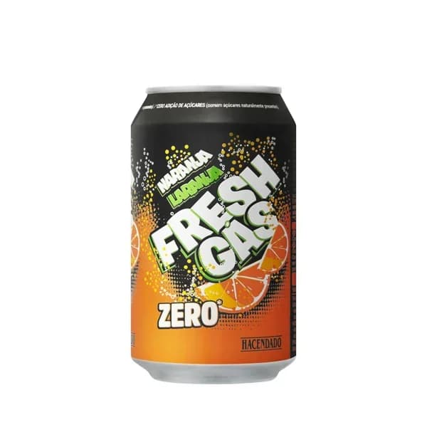Refresco de naranja Hacendado zero fresh gas - 0.33 l - Imagen del producto en Findit