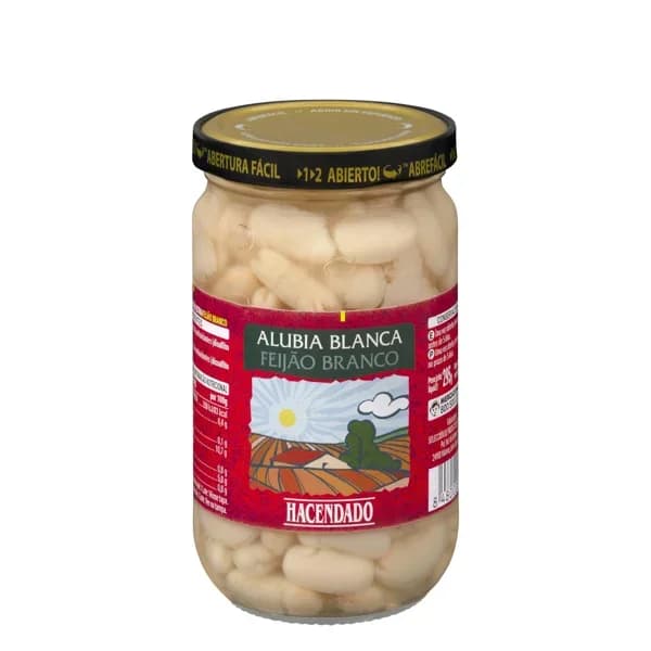 Alubia cocida blanca Hacendado - 0.21 kg - Imagen del producto en Findit