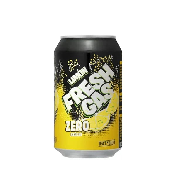 Refresco de limón Hacendado zero azúcar fresh gas - 0.33 l - Imagen del producto en Findit