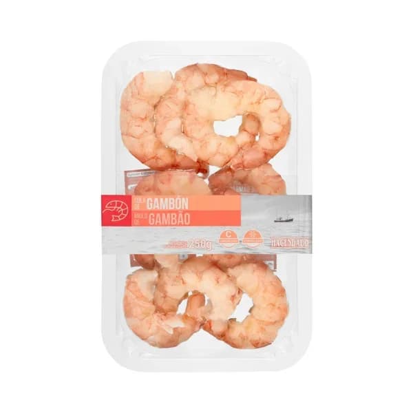 Colas de gambón crudo Hacendado congelado - 0.25 kg - Imagen del producto en Findit