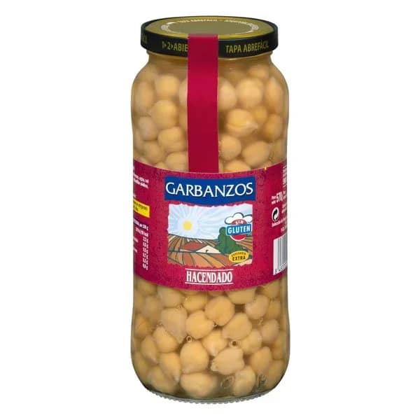 Garbanzo cocido Hacendado - 0.4 kg - Imagen del producto en Findit