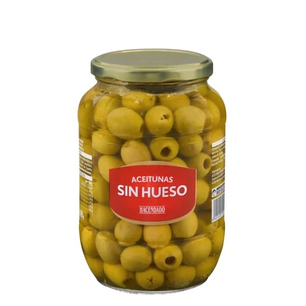 Aceitunas verdes sin hueso Hacendado - 0.4 kg - Imagen del producto en Findit
