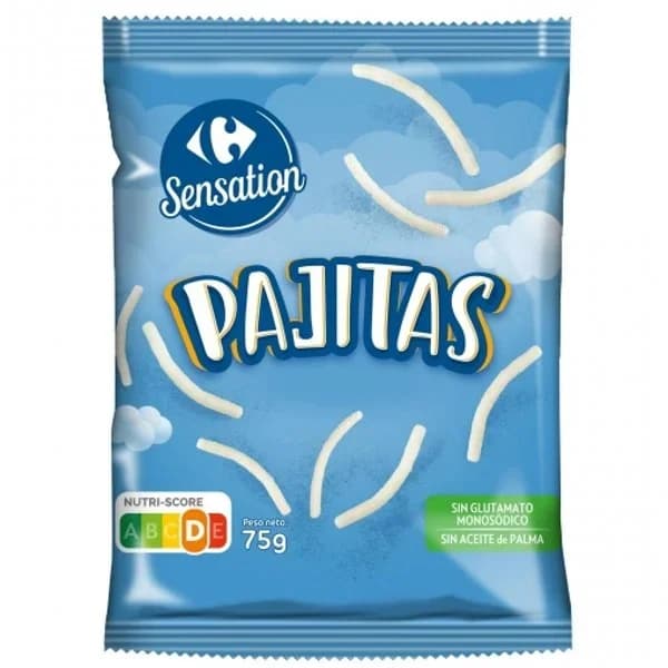 Aperitivo de patata Pajitas Sensation Carrefour 75 g. - 0.08 kg - Imagen del producto en Findit