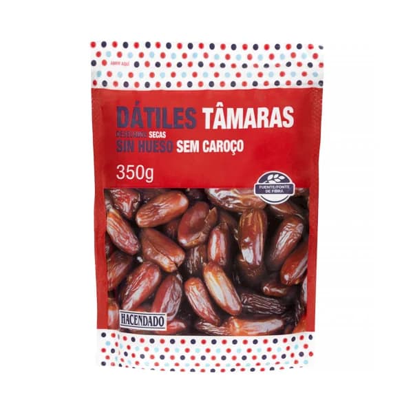 Dátiles desecados sin hueso Hacendado - 0.35 kg - Imagen del producto en Findit