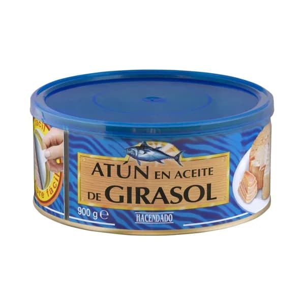 Atún en aceite de girasol Hacendado - 0.65 kg - Imagen del producto en Findit