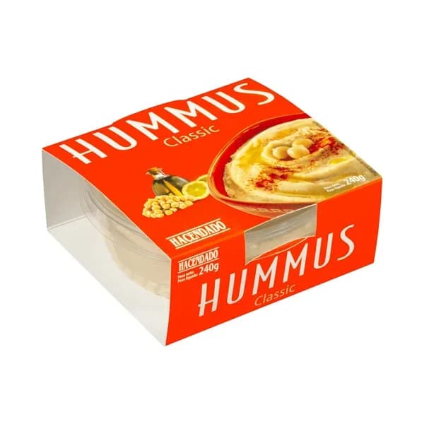Hummus de garbanzos Hacendado receta clásica - 0.24 kg - Imagen del producto en Findit